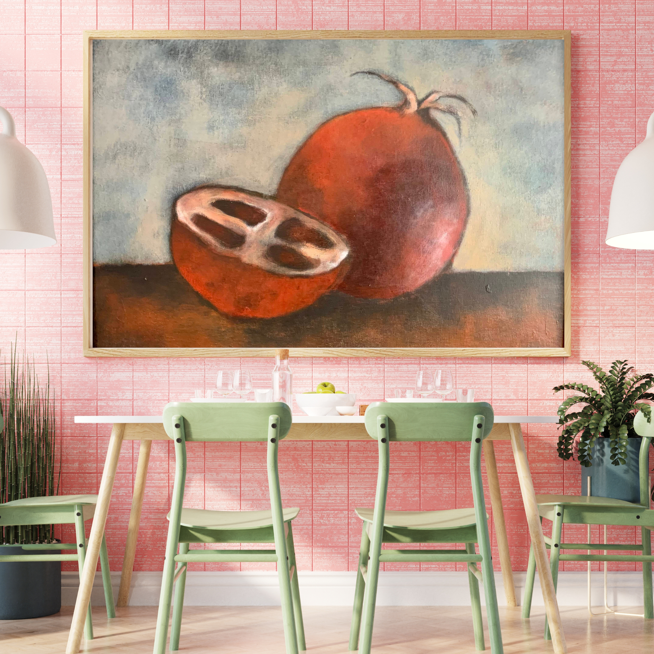 Pink watercolor