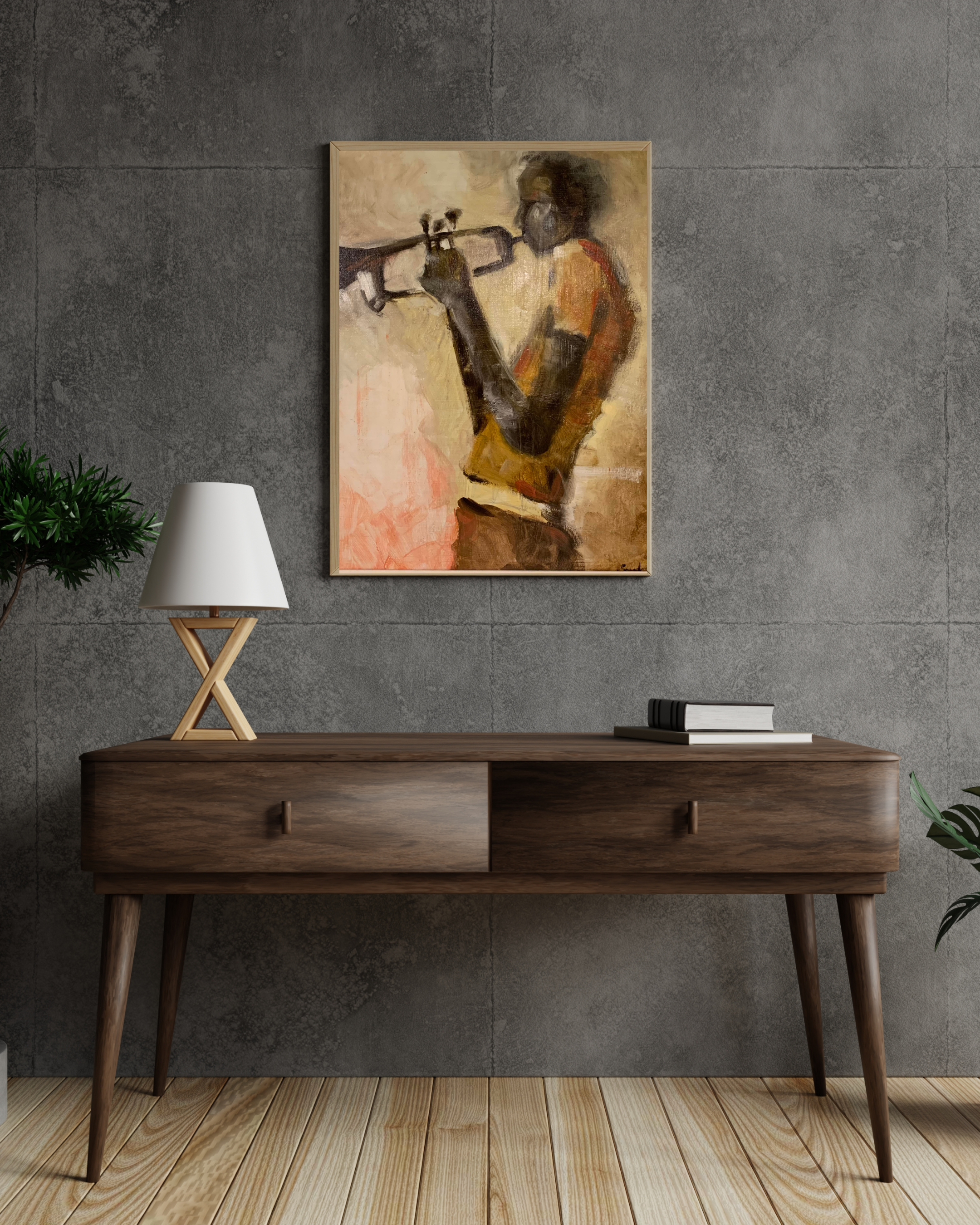 Grey minimalist wall frame