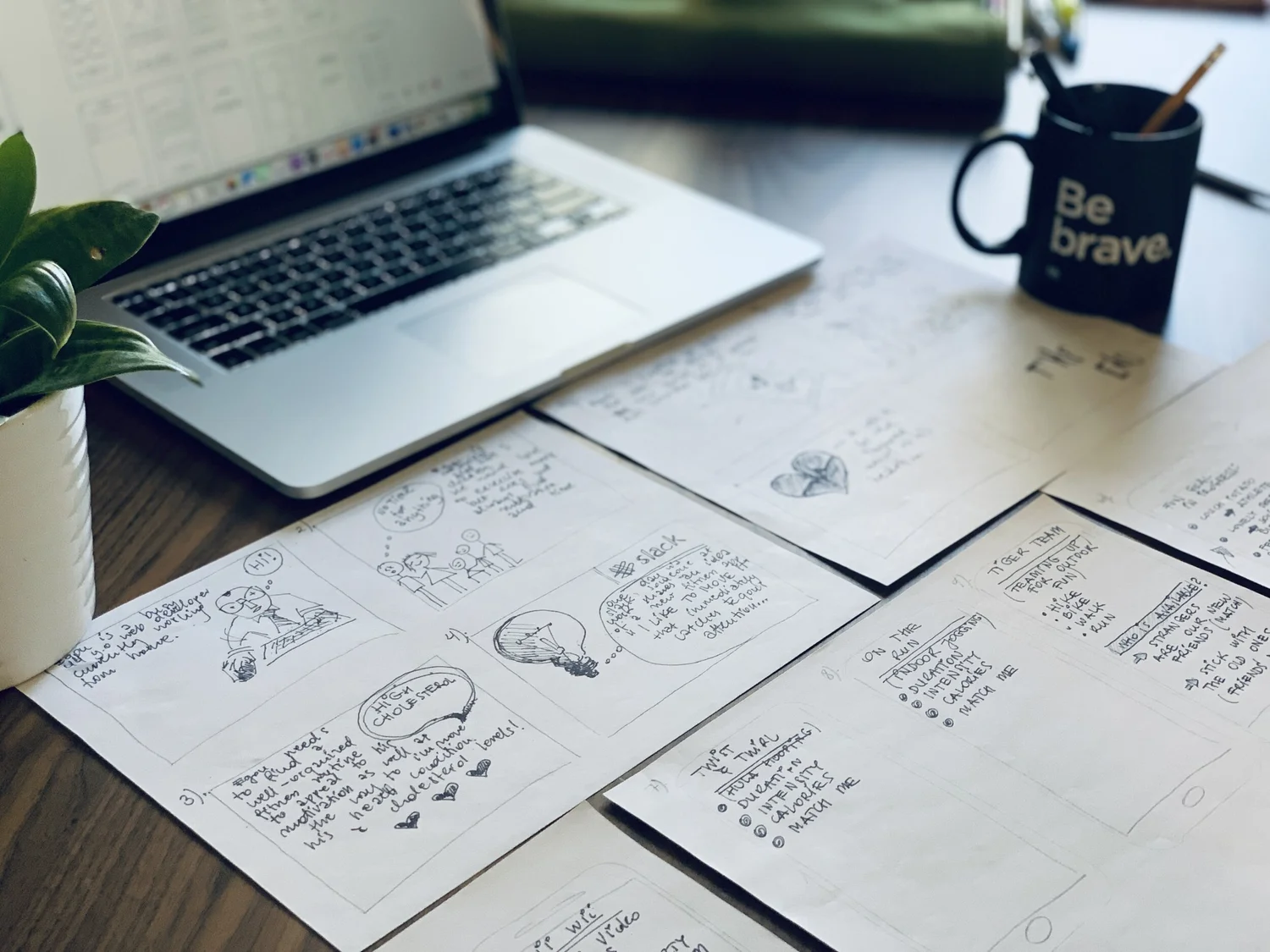 Storyboard laptop
