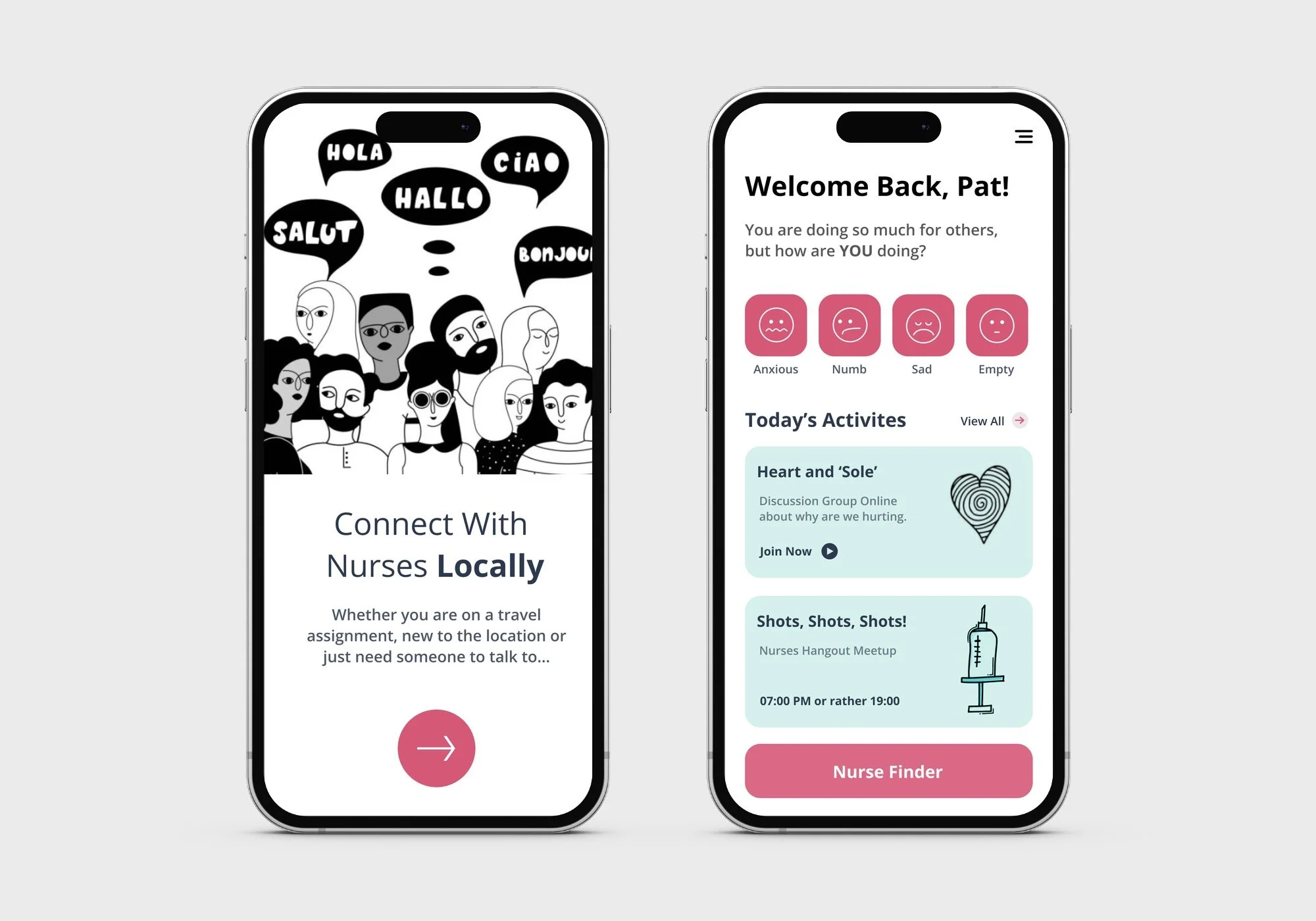 Nurse Support App — UI Design