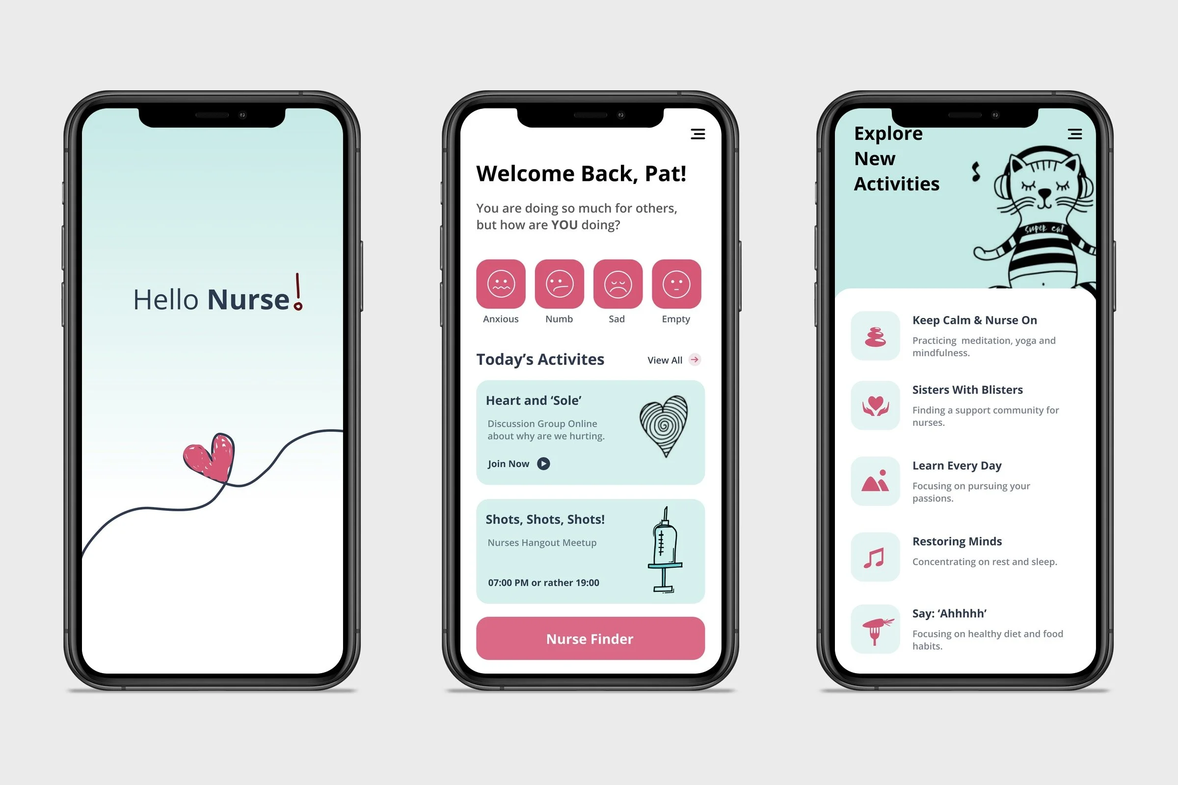 App screens