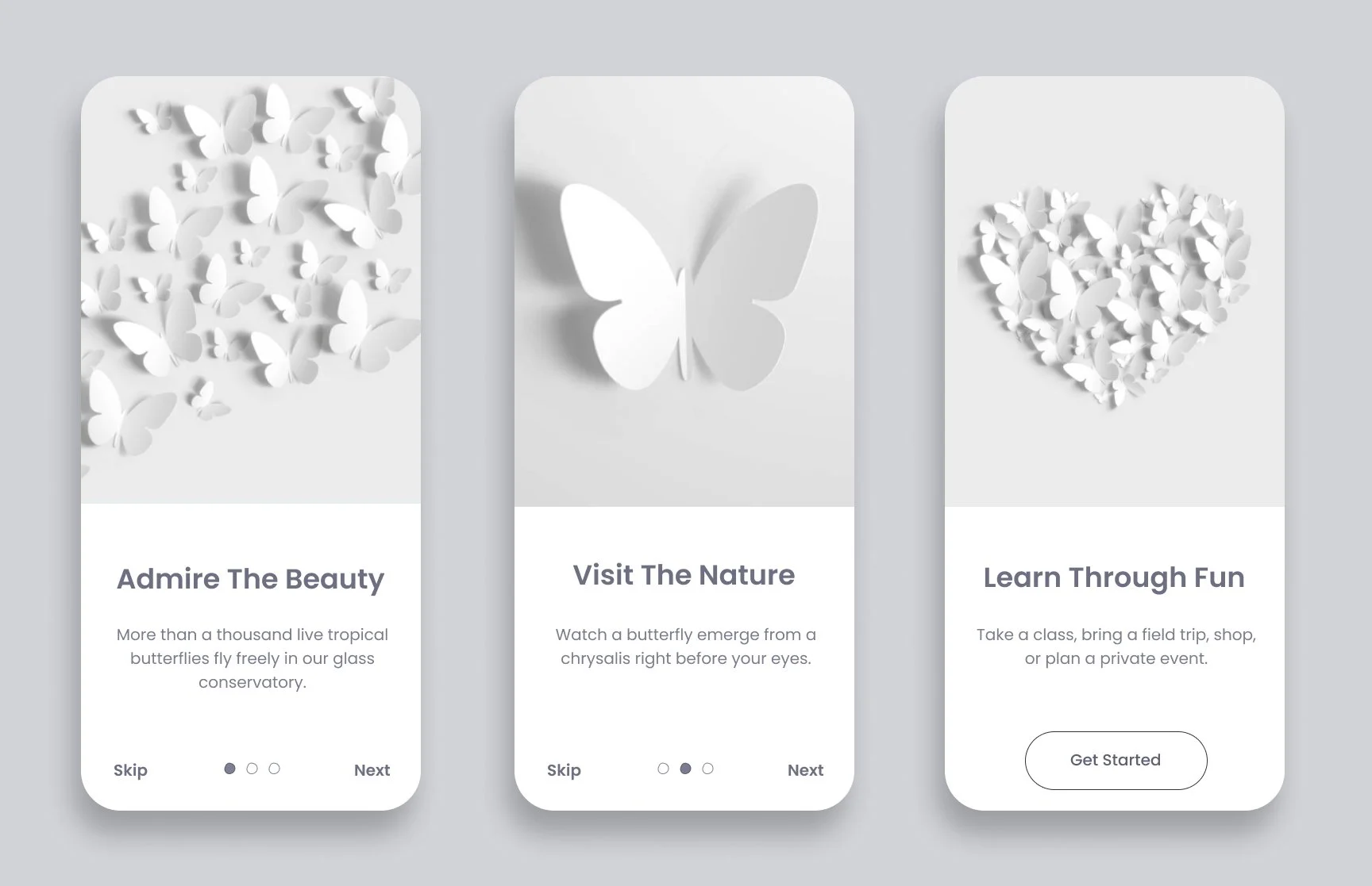 Onboarding Butterfly House
