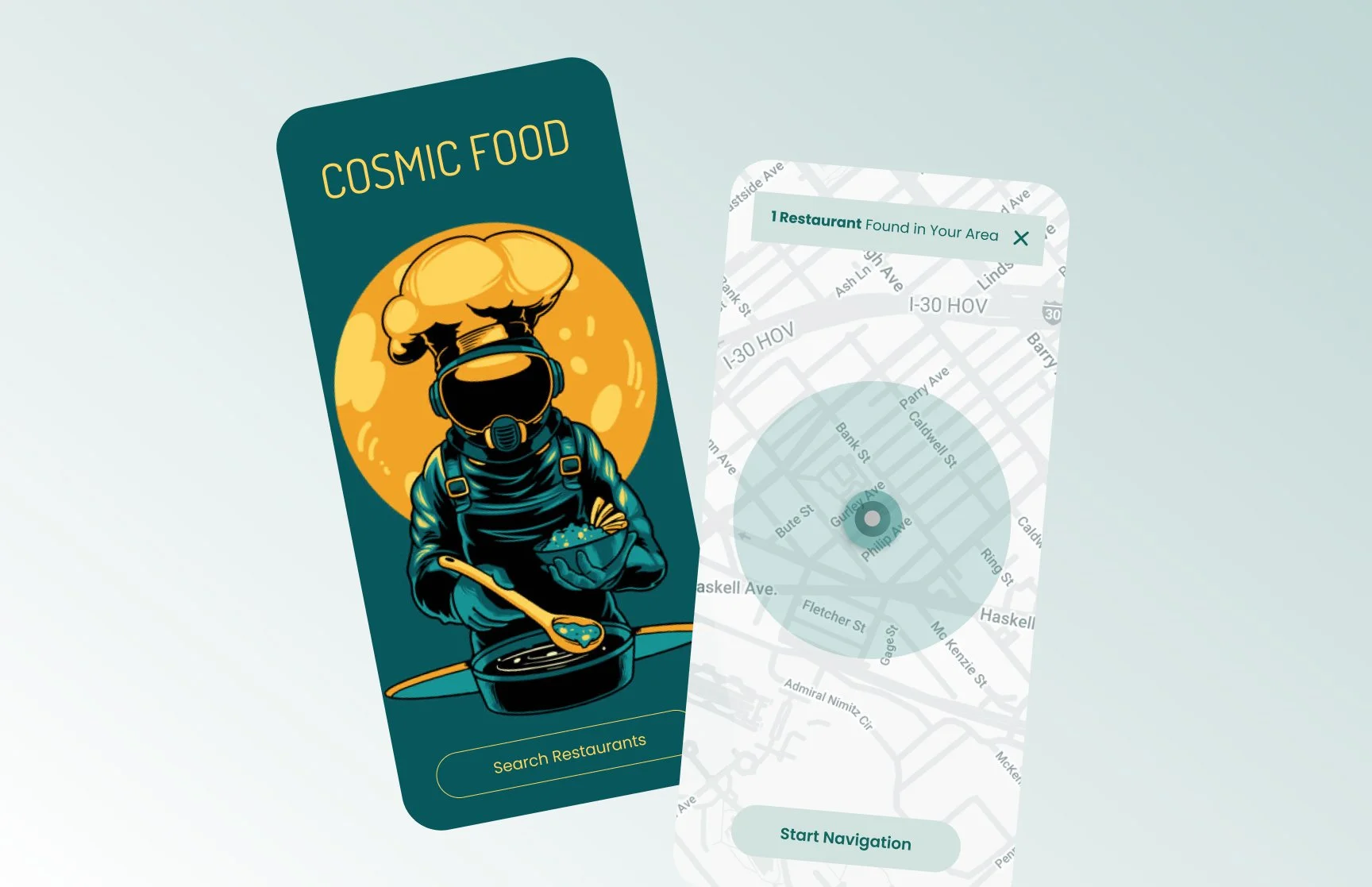 Mobile Map: Cosmic Food